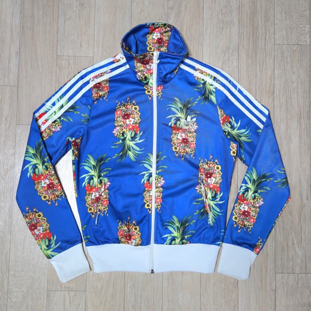 90) 아디다스 FRUTAFLOR 패턴 트랙탑 져지 자켓