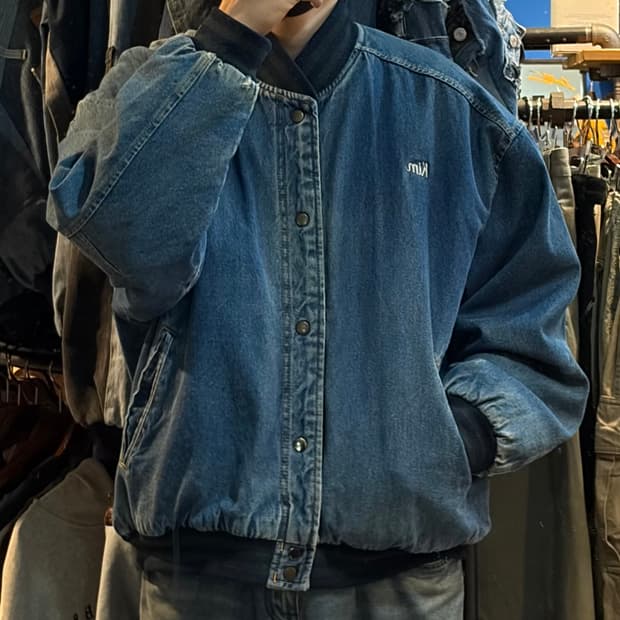 [NO.9] VTG 데님 바시티 자켓