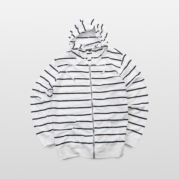 AVAIL MODE Stripe Zip-Up Hoodie