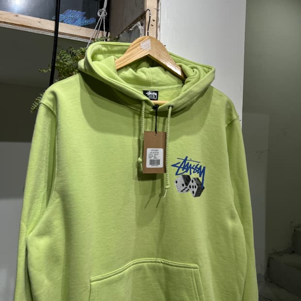Stussy 스투시 더블 다이스 후드 티셔츠