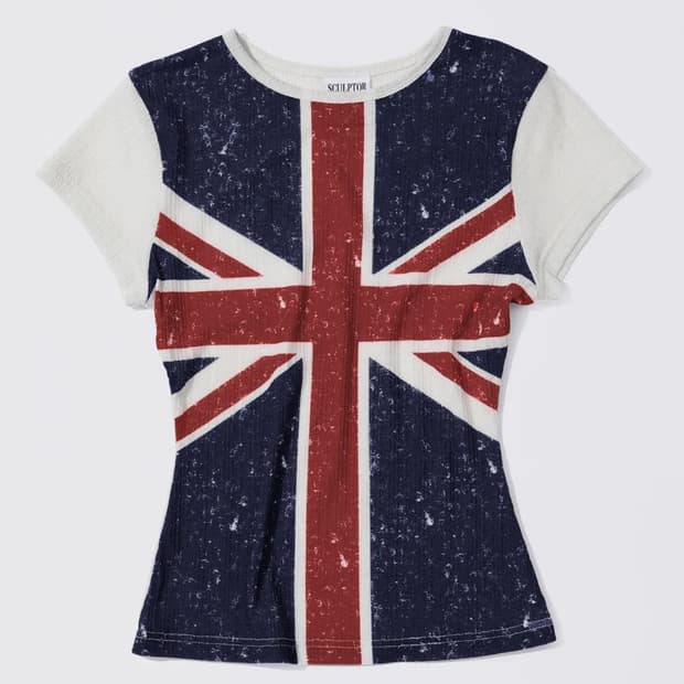 스컬프터 union jack baby tee 반팔