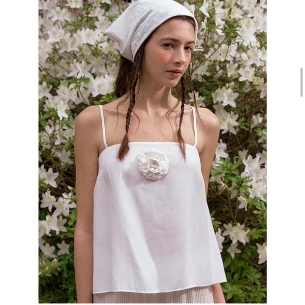 셀리테일즈 flower sleeveless ivory