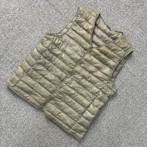 L 유니클로 여성 경량 다운 조끼 베스트 0413J