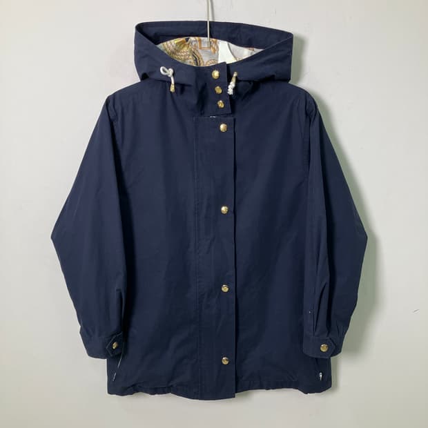 버버리 런던 네이비 후드 자켓 