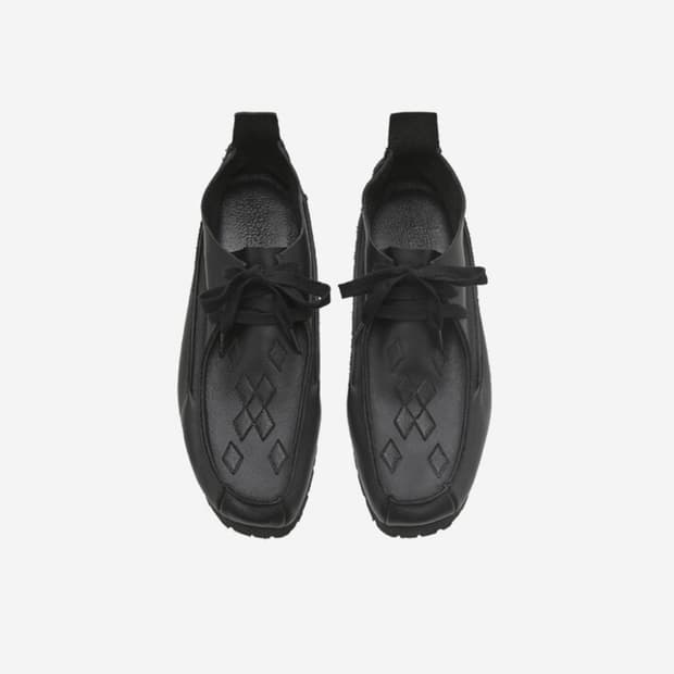 [3] 폴리테루 스티치드 왈라비 레더 블랙