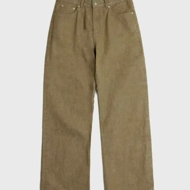 유스 Wide Denim PantsOlive M size