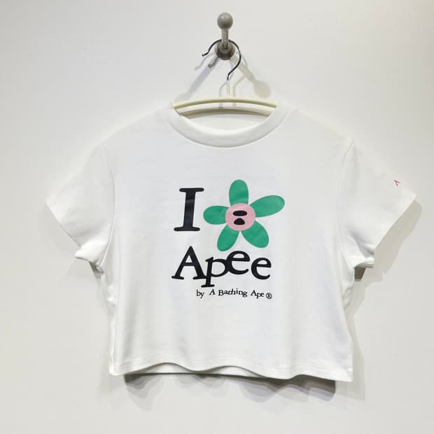 [새상품]BAPE APEE 베이프 에이피 그래픽 크롭 티셔츠