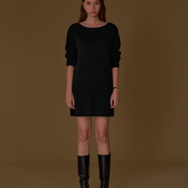 샵엠 Shop M 블랙 캐시미어 니트 원피스 FREE