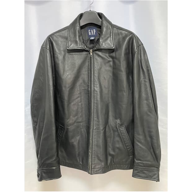 [D.O Archives] 90s 올드갭 레더 싱글 라이더자켓 블랙(L)