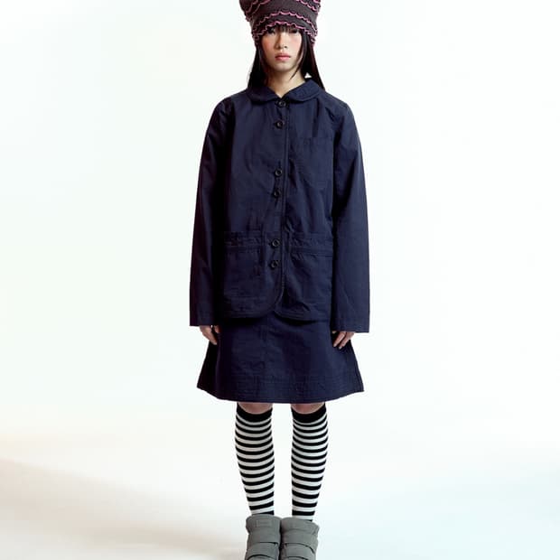 코이세이오 로우 엣지 코튼 자켓 스커트 셋업