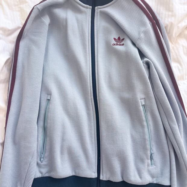 아디다스 라이트 그레이 와플 져지