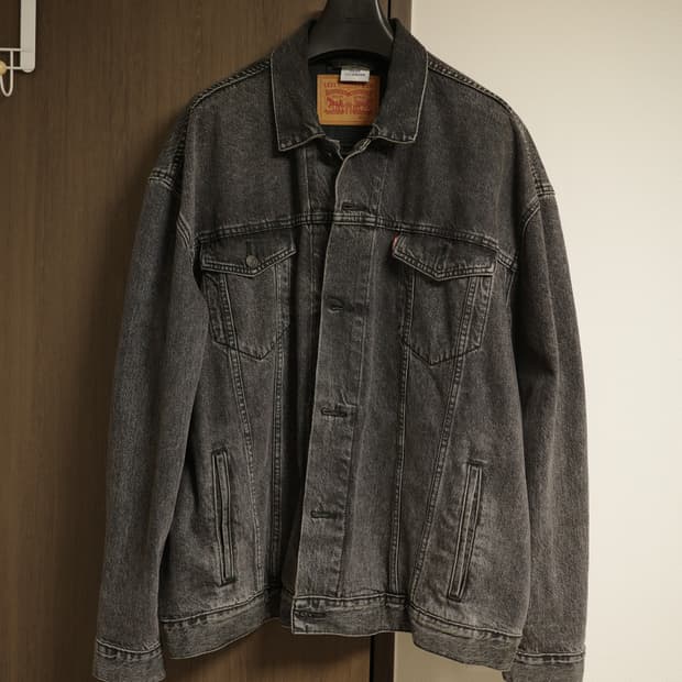 베트멍 리바이스 데님자켓 흑청자켓 