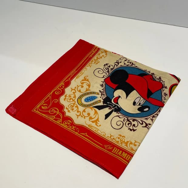 디즈니 미키마우스 00's 재팬 쁘띠 반다나 손수건 A1364