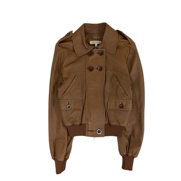 See by chloe 브라운 가죽자켓