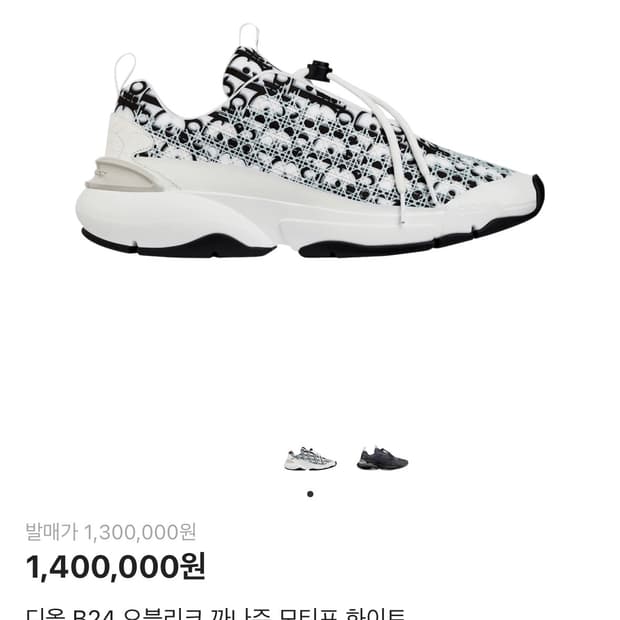 디올 b24 오블리크 스니커즈