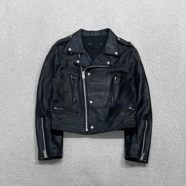 마뗑킴 Matin kim 램스킨 라이더 자켓 블랙