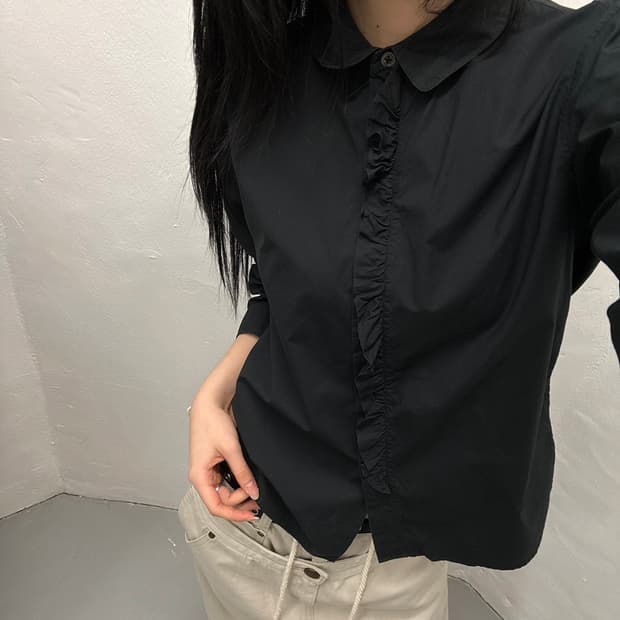 마가렛호웰 MARGARET HOWELL Ruffle Blouse