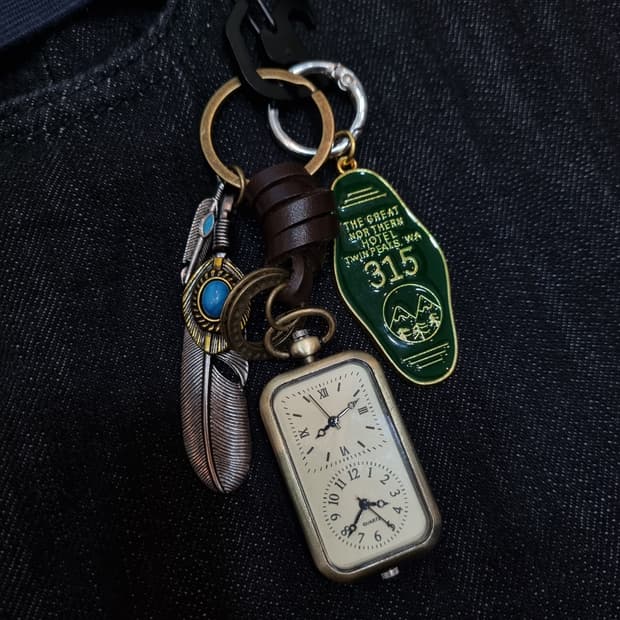 🕰Time Feather키링 keychain