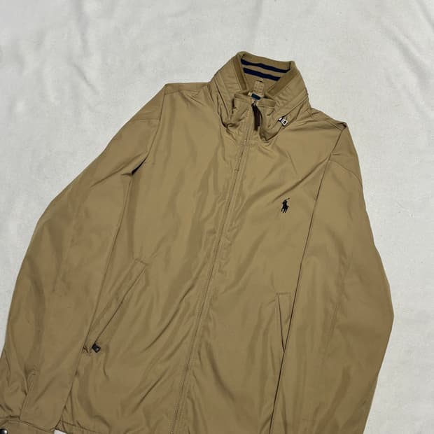 L 폴로랄프로렌 베이지 나일론 페리 자켓