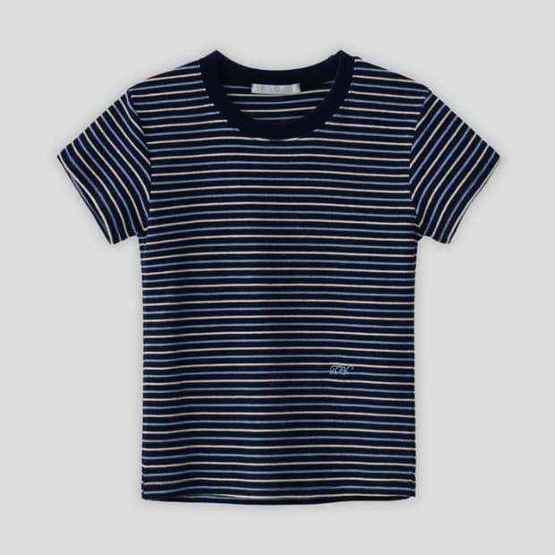 타낫 타이니 스트라이프 티 네이비 (새상품, 택O)