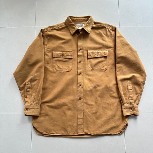 90s 엘엘빈 샤모아 해비코튼 플란넬 셔츠 USA L