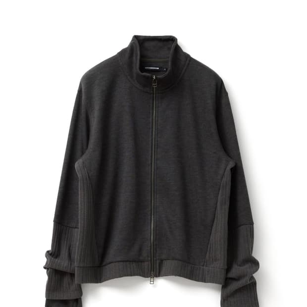 해칭룸 Double Sleeve Track Cardigan 다크카키