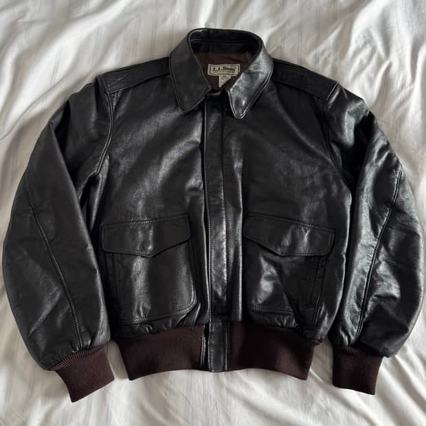 [L] USA 엘엘빈 ll bean A2 레더 자켓