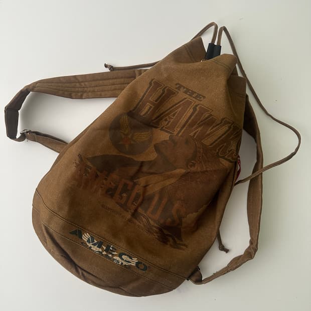 Ameco indian print brown bag