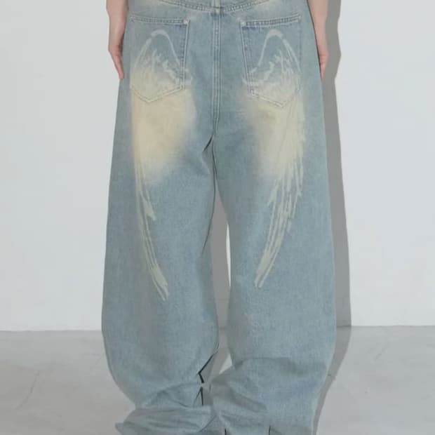 팬시클럽 엔젤 빈티지 워싱 핀턱팬츠 새상품 (2size)