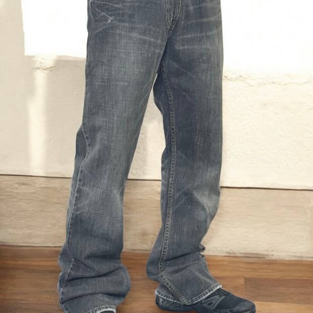 리바이스 527 플레어 흑청 부츠컷 데님팬츠