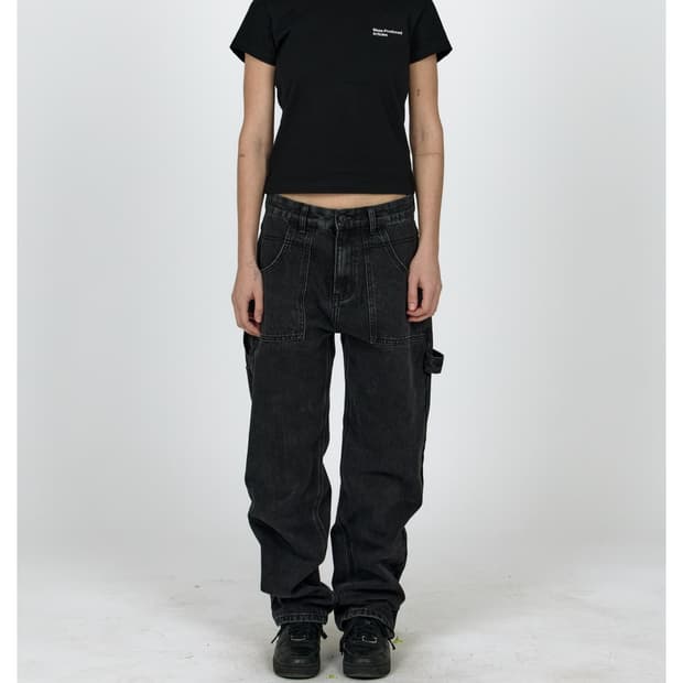 MPa PAINTER DENIM PANTS (BLACK)