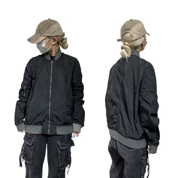 Gap y2k 와투케 블랙 블루종 자켓 M