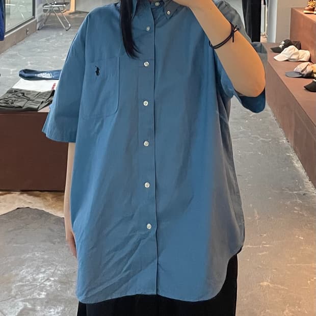 폴로 랄프로렌 스카이블루 반팔 셔츠 H2460
