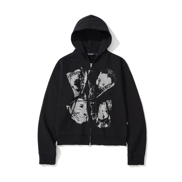 Routine Remains Slim Fit Hood Zip Up