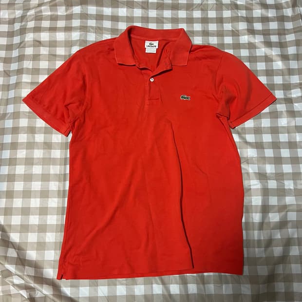 라코스테 반팔카라티 주황 4 피케 반팔티 셔츠 오렌지 주황