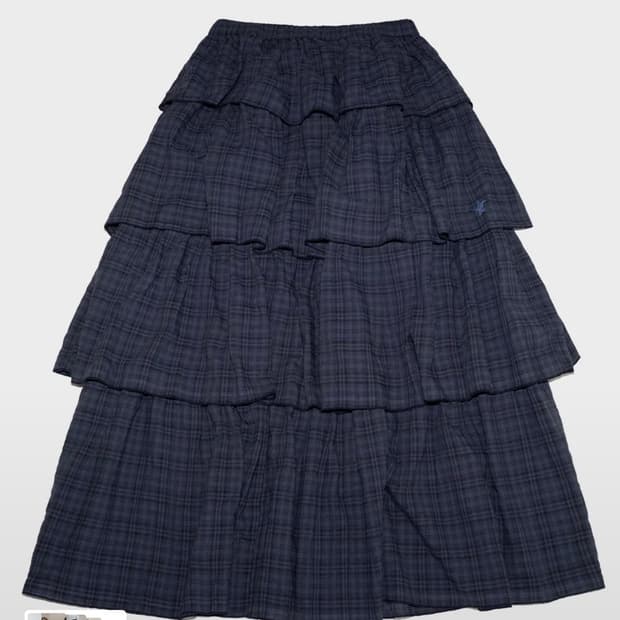 웹하우스 트위스터 체크 캉캉 스커트