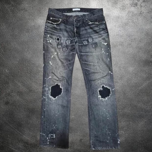 [Number (N)ine] Bullet Hole Denim