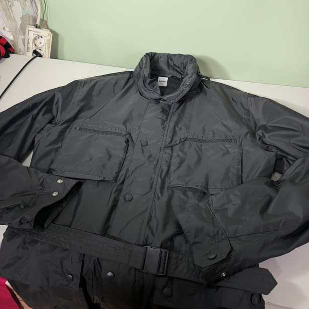 XL ASPESI 메탈그레이 바막 로브 바버자켓