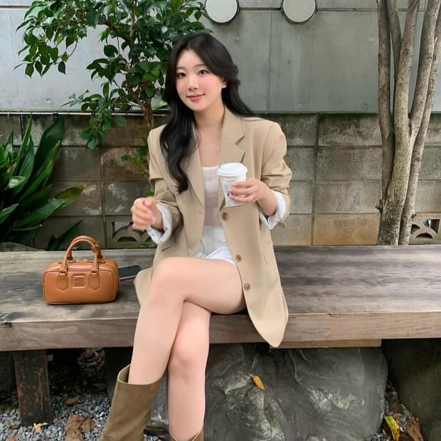 온드민 테일 싱글 자켓