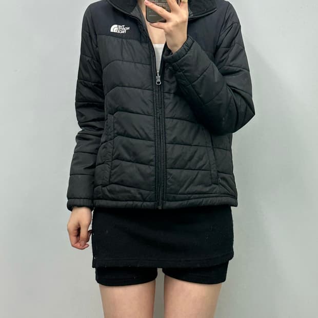노스페이스 블랙 경량패딩