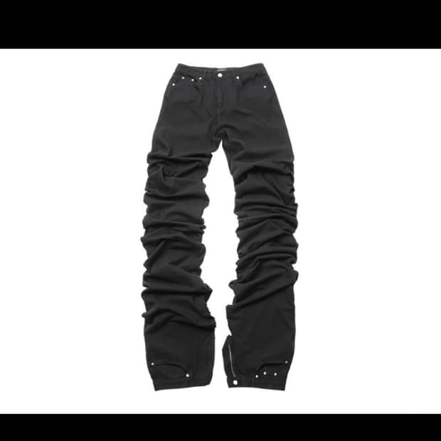 써저리 2m 곱창 데님팬츠 블랙 S