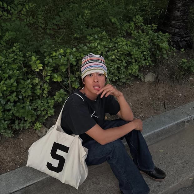 코르테이즈 스트라이프 비니