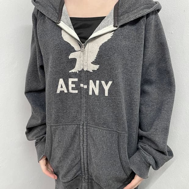 아메리칸이글 자수 후드집업 