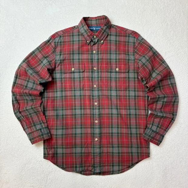 폴로 랄프로렌 90's 엘보패치 체크 셔츠 PN5816   