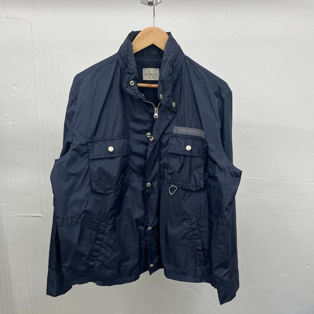 XL) CALVIN KLEIN JEANS Y2K BIKER 자켓