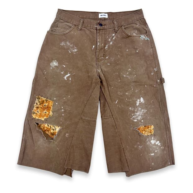 Vtg Dickies Sashiko Distressed 버뮤다