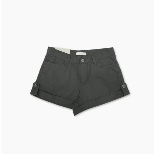 롤업 반바지 버튼 쇼츠 숏팬츠