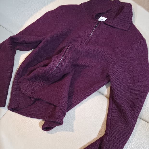 I.S sunao kuwagara zip-up knit cardigan