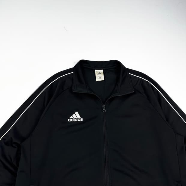아디다스 오리지널 삼선 블랙 트랙탑 져지 (XXL)