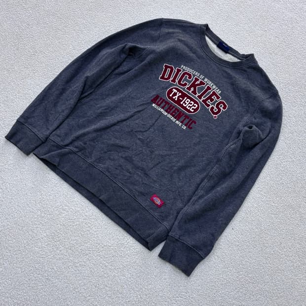 M 디키즈 그레이 맨투맨 티셔츠 0320E